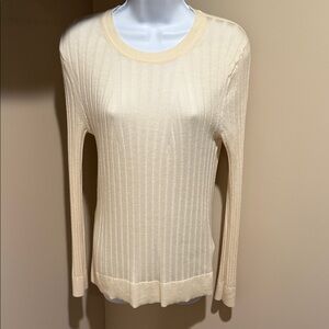 Banana Republic Cream Crew Neck Sweater